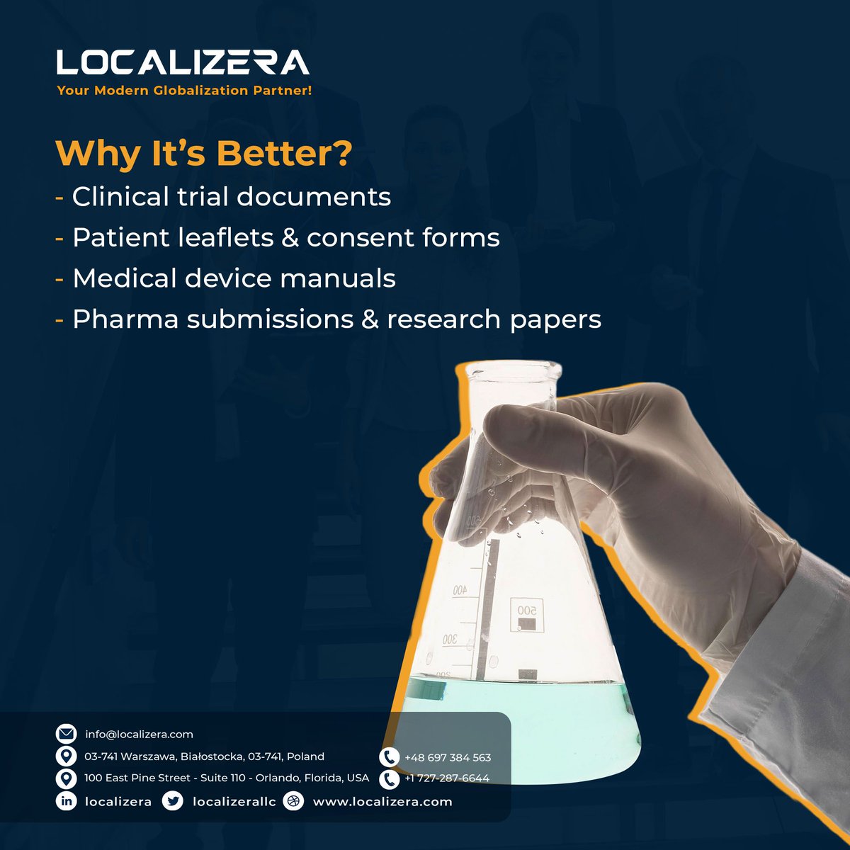 localizerallc's tweet image. When lives are on the line, words can’t go wrong.
At #Localizera, we deliver #lifesciences translation services that ensure accuracy, compliance, and cultural sensitivity. From clinical trial documents to medical device manuals, we&apos;ve got you covered.
shorturl.at/Bsgaa