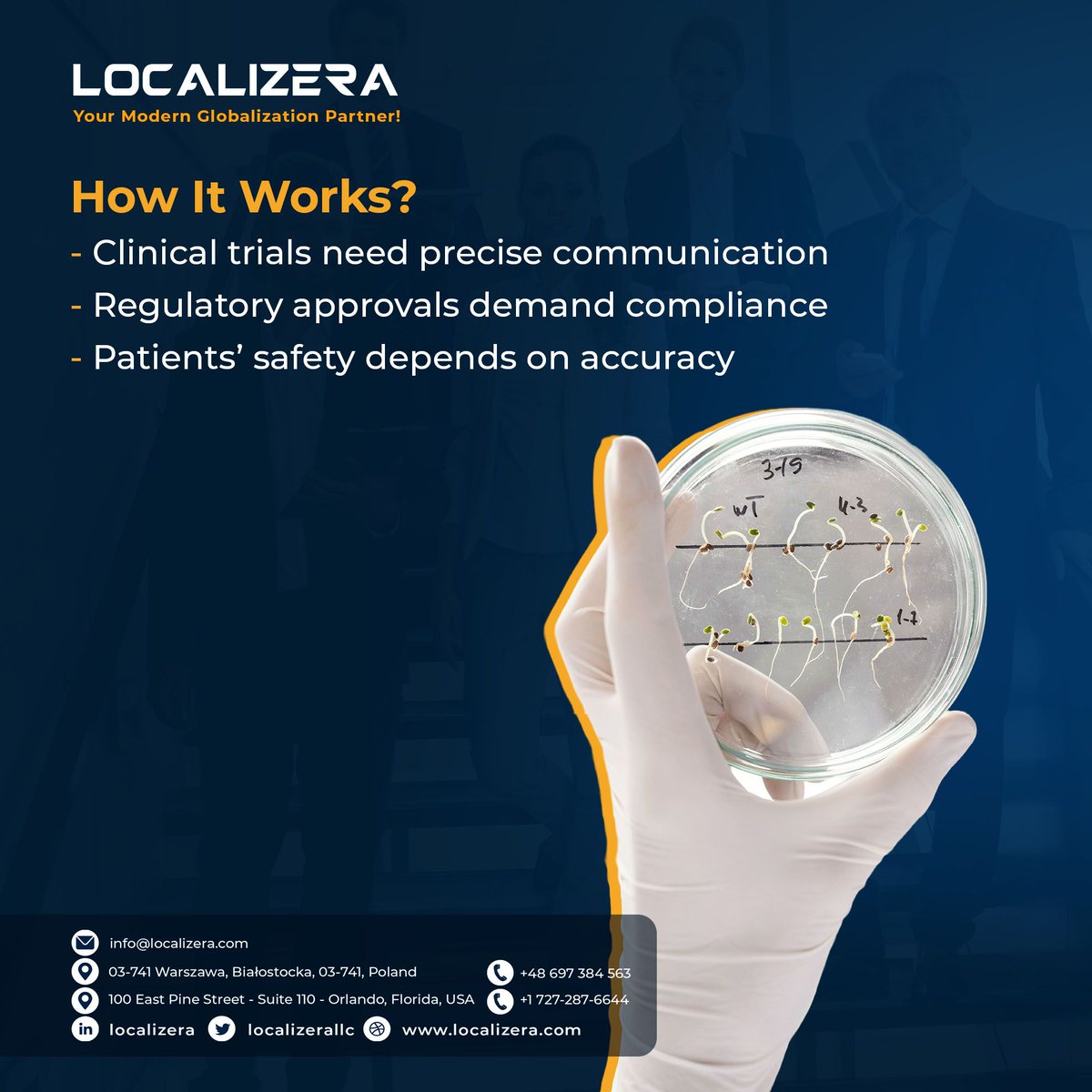 localizerallc's tweet image. When lives are on the line, words can’t go wrong.
At #Localizera, we deliver #lifesciences translation services that ensure accuracy, compliance, and cultural sensitivity. From clinical trial documents to medical device manuals, we&apos;ve got you covered.
shorturl.at/Bsgaa