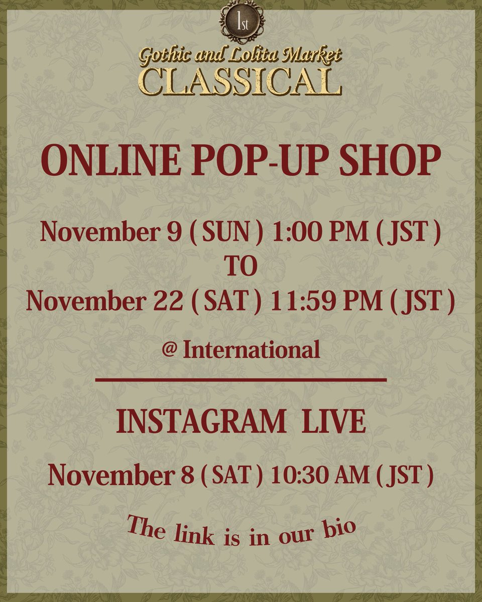 Gothic and Lolita Market on X