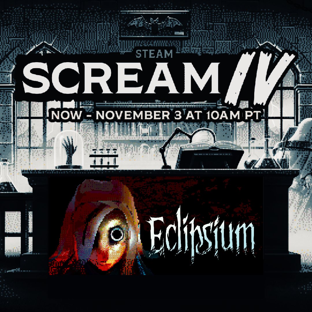 Eclipsium is part of Scream Fest 2025!
If you haven't played it already, now is a perfect time
store.steampowered.com/app/2419670/Ec…