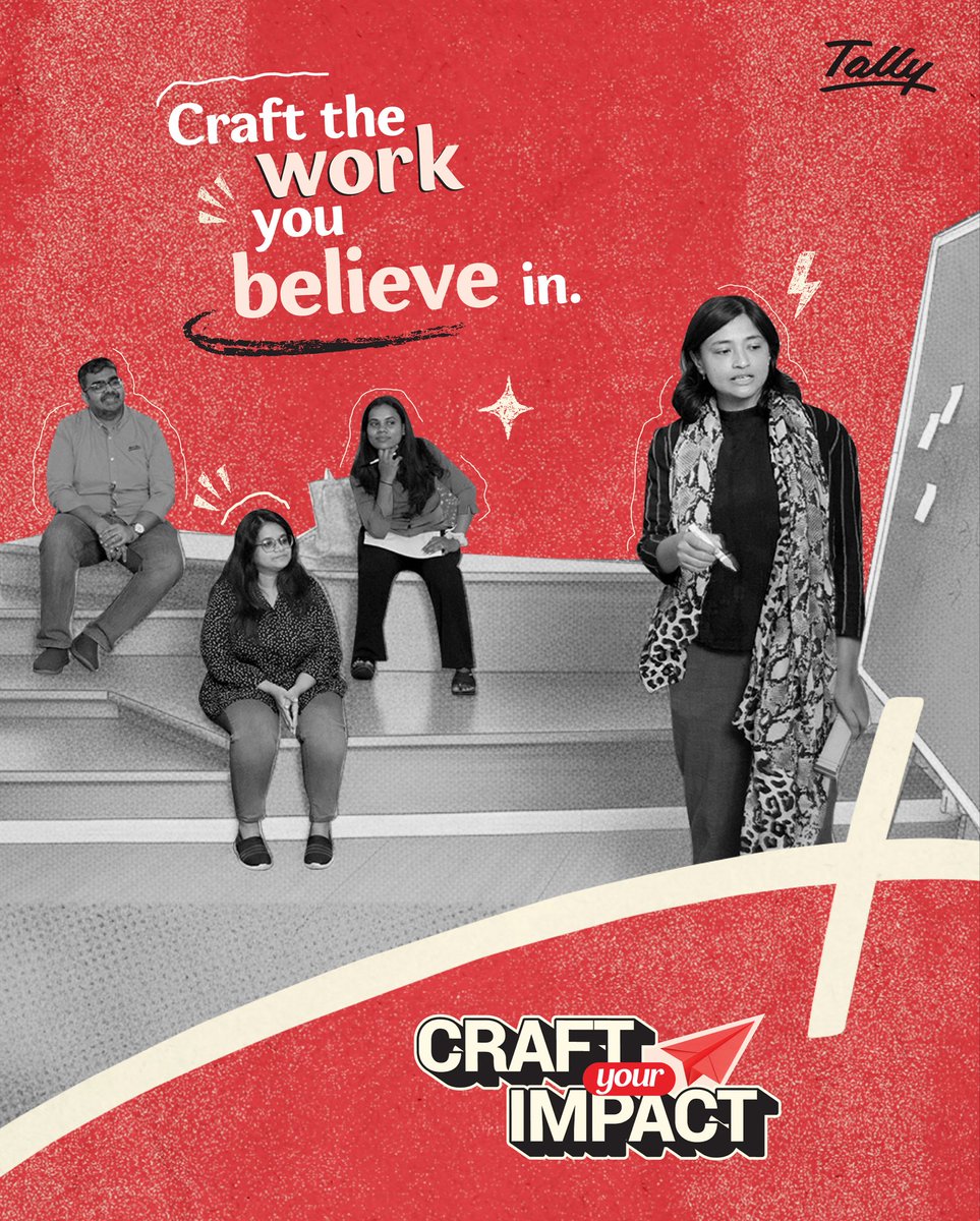 tallysolutions's tweet image. When you believe in what you build, every challenge feels worth it. At Tally, we turn passion into purpose and purpose into progress. That&apos;s what it means to Craft Your Impact. 

Join the #tallytribe &amp;amp; #CraftYourImpact with us! 
Find your fit here: shorturl.at/1JSYe…