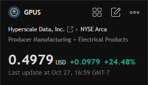 DersonRobeft_s's tweet photo. $GPUS

Launched NVIDIA hardware GPU cloud service, added 1,000 Antminer S21s, and has significant upward risk from its $60 million Bitcoin gold holdings.

Target price: $1 https://t.co/x3nhUSnb7M