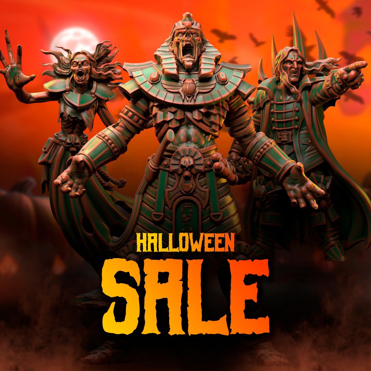 🎃 Halloween Sale!
All undead models are haunting the store with scary-good discounts! 👻
Use code BOO50 for 50% OFF on undead teams in our MMF Store until Nov 15!
💀 Don’t miss it — the dead don’t wait! 
linktr.ee/punga_miniatur…
