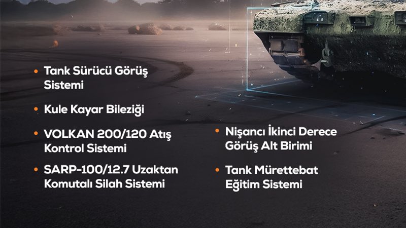 aselsan's tweet image. Kahraman Türk Silahlı Kuvvetlerimize teslim edilen ALTAY Tankındaki #ASELSAN Sistemleri.
#BMC🤝#ASELSAN
🌐
ASELSAN systems integrated into the ALTAY.