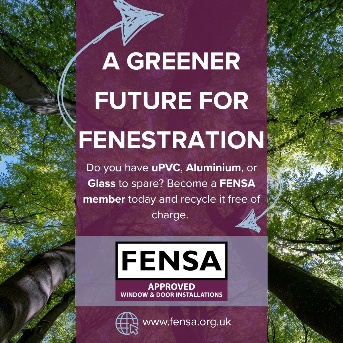 FENSA's FREE recycling scheme helps installers cut landfill and prove their sustainability commitment to their customers. 

Join the scheme turning responsible practice into real business value.
ow.ly/27Uw50Xfv7H

#FENSA #Recycling #Sustainability