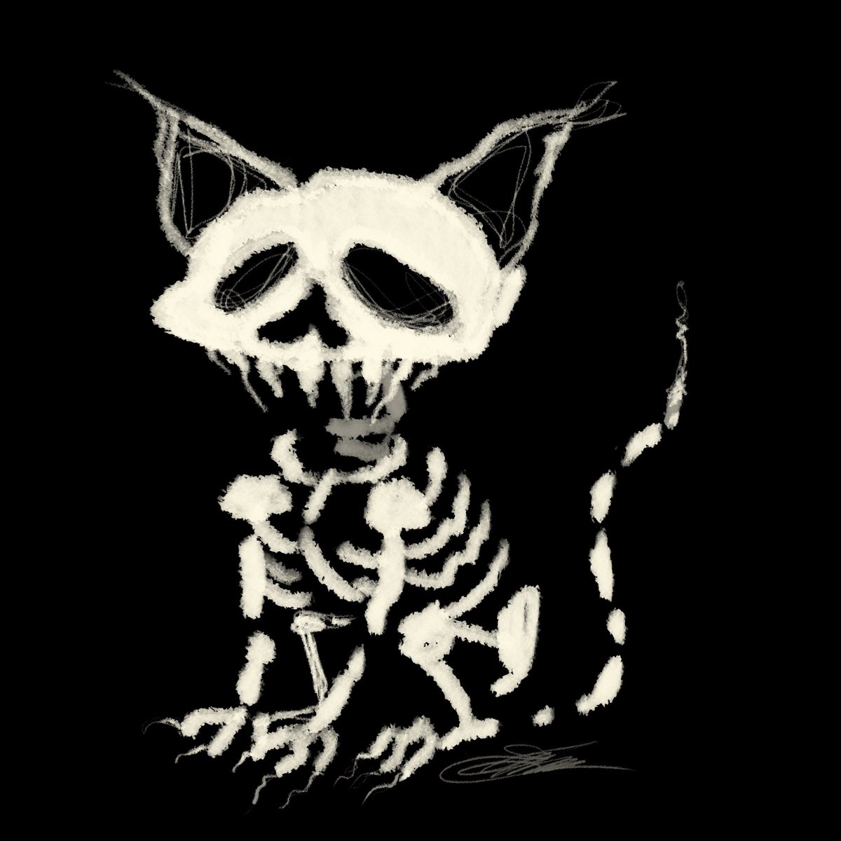 It’s @INKTOBER🧡
Today’s prompt is SKELETAL
#erinsart #love #fun #sketch #erinscat #characterdesign #erinsdoodles #ink #doodleaday #inktober #doodleadayoct #inktober2025 #freshcat <a href="/Procreate/">Procreate</a> #sorrynotsorryalwayscats
