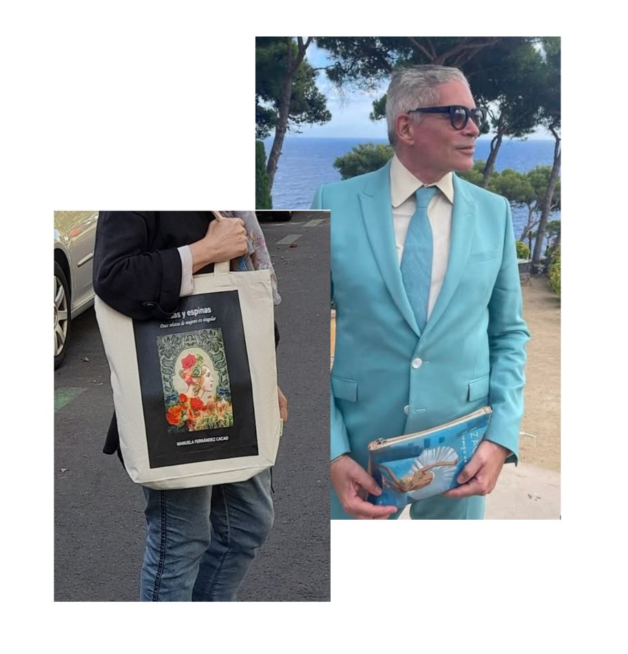 Yo ya salía con mis libros a pasear antes de que Boris lo hiciera viral.
No es postureo, es marketing de guerrilla literaria.

"Rosa y espinas. Doce relatos de mujeres en singular"
De venta en Amazon en ebook y  pasta blanda.
amazon.es/dp/B0CGY432YT