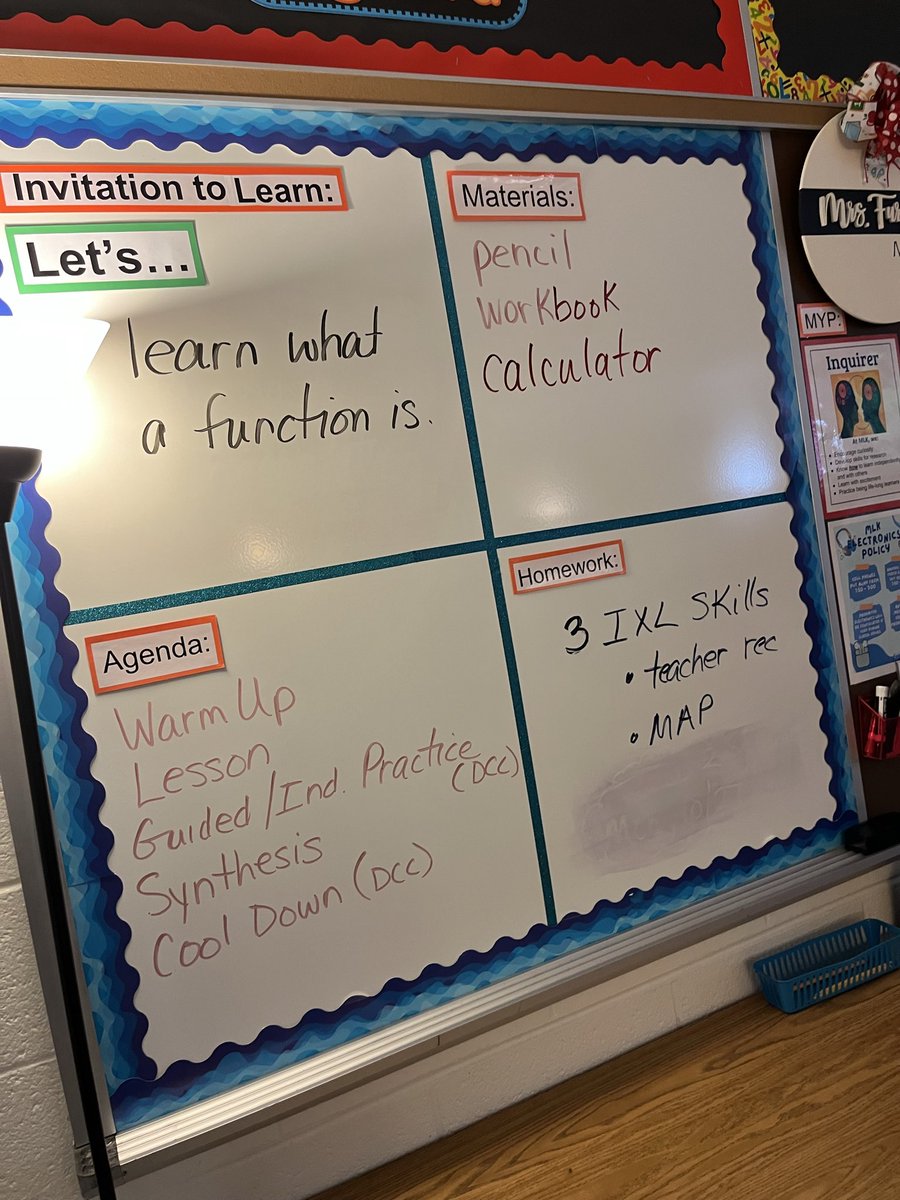 Thomas4Leaders's tweet image. Consistency builds confidence. 
When students know the routines to include objectives, agendas, expectations, they can focus their energy on learning &amp;amp; growth. 💙
Love seeing this intentional structure in action at MLK MS! 👏 #EngagedLearning #ConsistencyMatters @BrandiKOverton