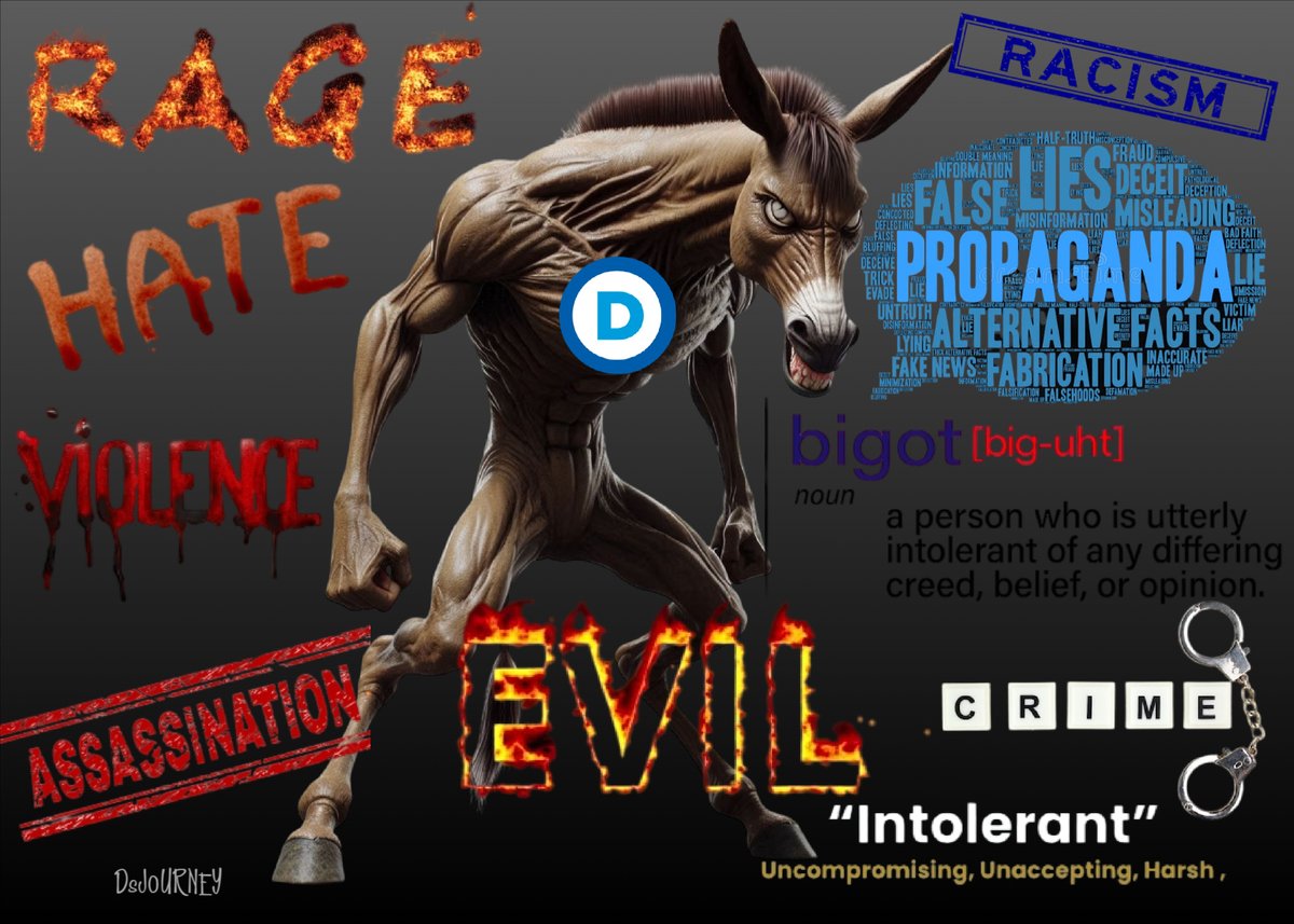 . <a href="/TheDemocrats/">Democrats</a> have absolutely nothing to do w/ Democracy.

Dems have morphed into an Unlawful, Anti-American, Marxist/Communist cult of miserable, narcissistic, furious, malicious, rigid, dogmatic 'people' who resort to vicious lies &amp; hostility to push their beliefs &amp; agendas.
