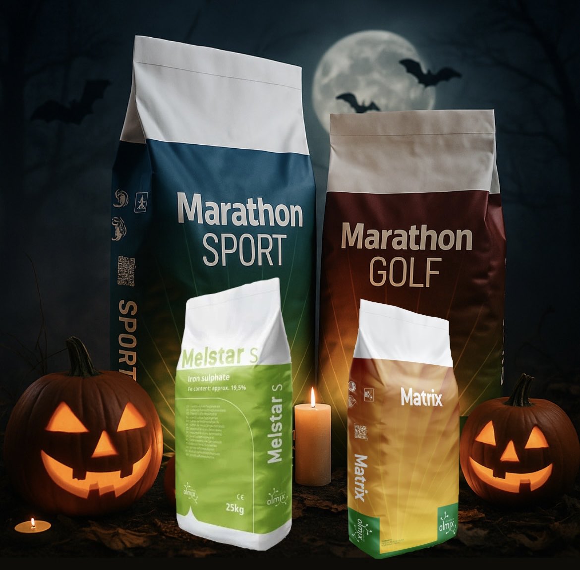 GolfGeek6's tweet image. No tricks, just sustainable treats for frighteningly fine turf! 🎃

@olmixgroup we craft sustainable raw materials into solutions - powered by seaweed  🌱 

#Halloween #sustainability #sustainable #turf #sportsturf