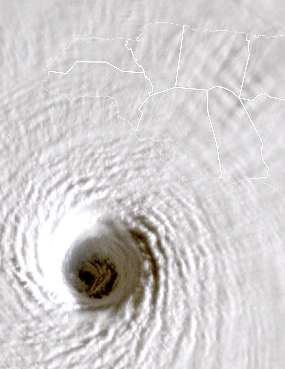 TuiteroSismico's tweet photo. Meteorológicamente hablando, Melissa es uno de los ejemplos más perfectos y más bellos de dinámica tropical
Sería difícil encontrar un ojo más simétrico, sobre todo en el atlántico. 
Además que ya se posiciona como uno de los 5 más poderosos de la historia con 893mb https://t.co/X7H13tP2EE