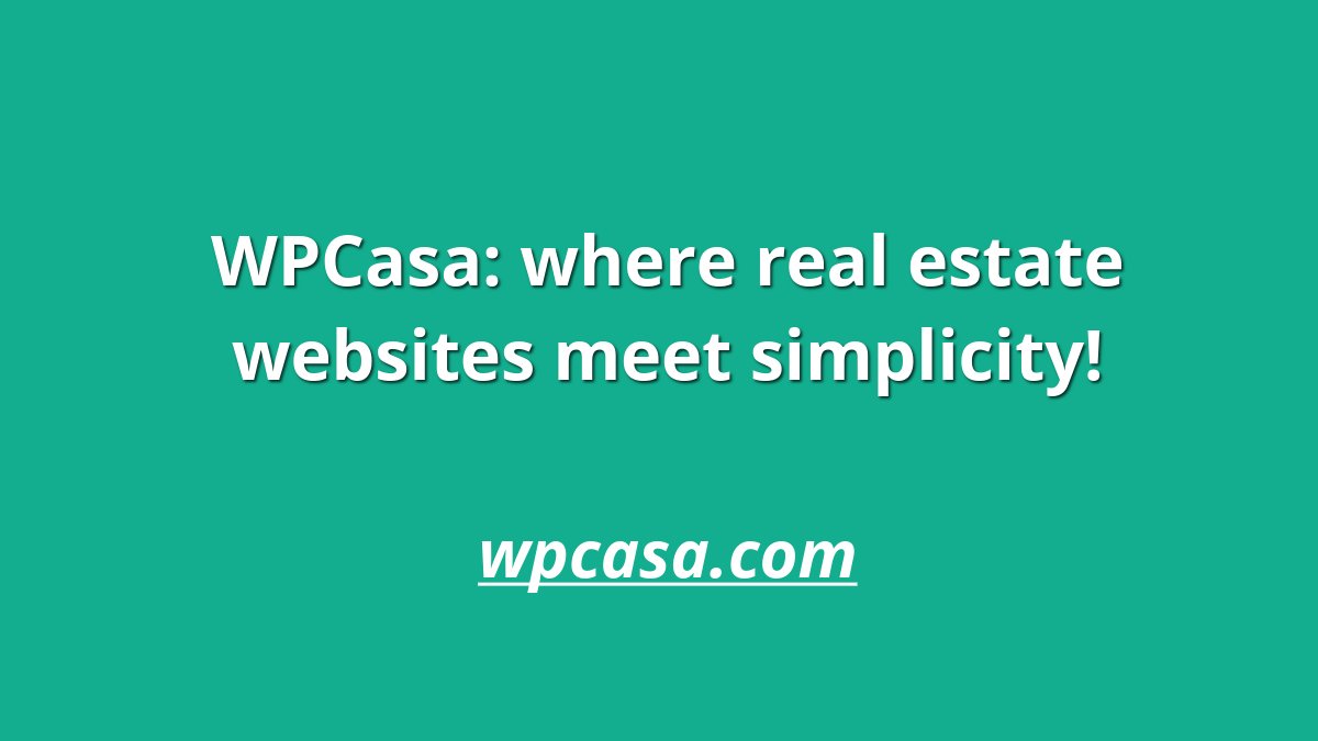 WPCasa tweet media
