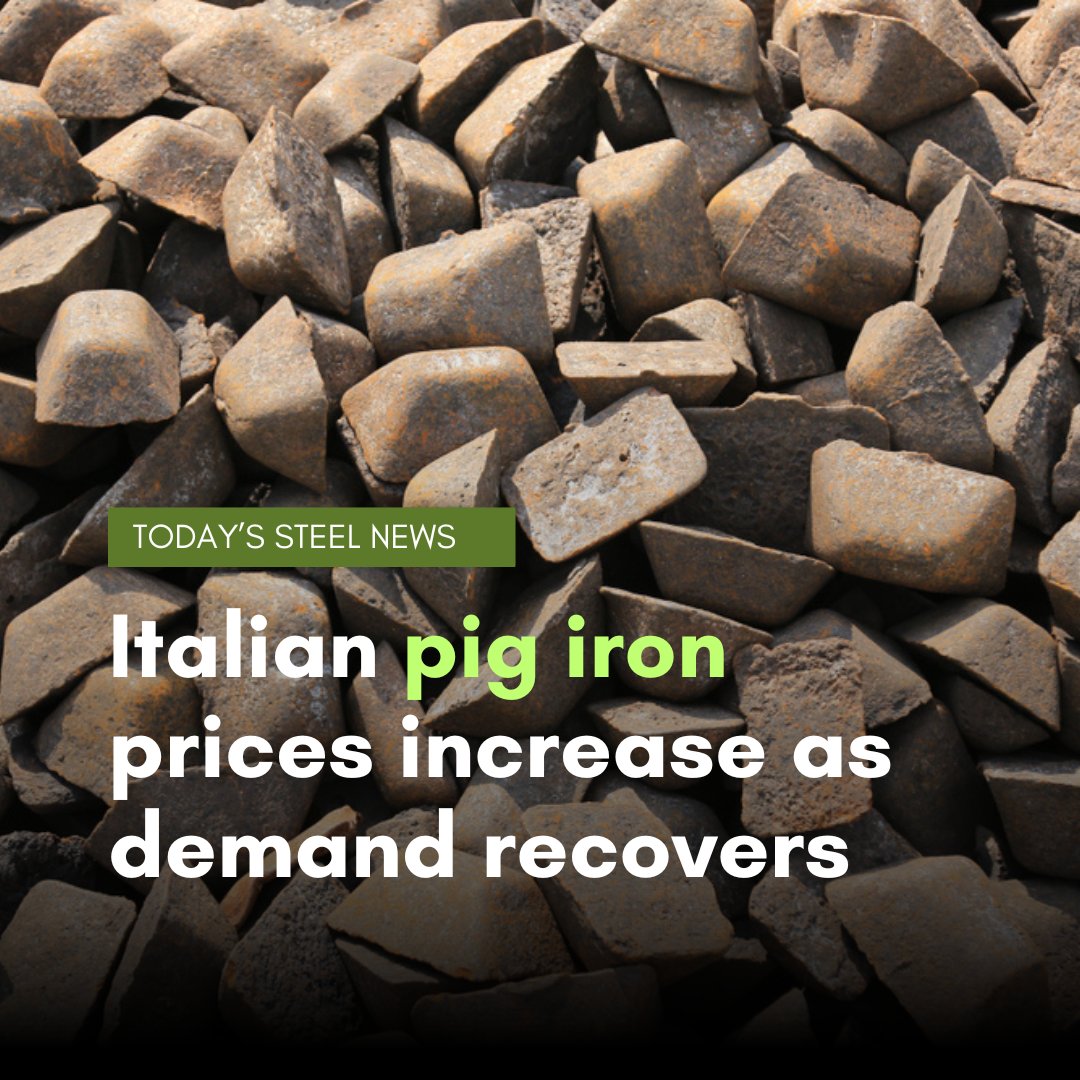 kallanish's tweet image. Italian pig iron consumption is showing signs of recovery after months of sluggish demand driven by high prices, market participants tell Kallanish.

Read more in today&apos;s #steel news: kallanish.com/en/news/steel/…
#pigiron #Italy
