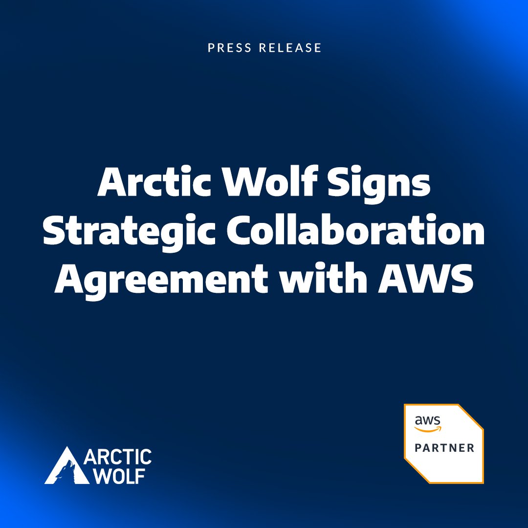 AWNetworks's tweet image. NEWS: Arctic Wolf has signed a new Strategic Collaboration Agreement with @AWScloud to scale the Aurora Platform and advance our AI-powered SOC. 

Learn more: arcticwolf.com/resources/pres…