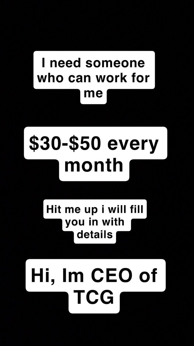 zeus_thegreate's tweet photo. I need people who can work for me

Hi, Im CEO of TCG
A CPA marketer
Forex analyst
$ELON Community mod

I need 2 works
Pay: $30-$50

Any country
Speak good English

Try your luck, it might be you
Message me

https://t.co/Se47lS3QgM https://t.co/L8fXpbvha9