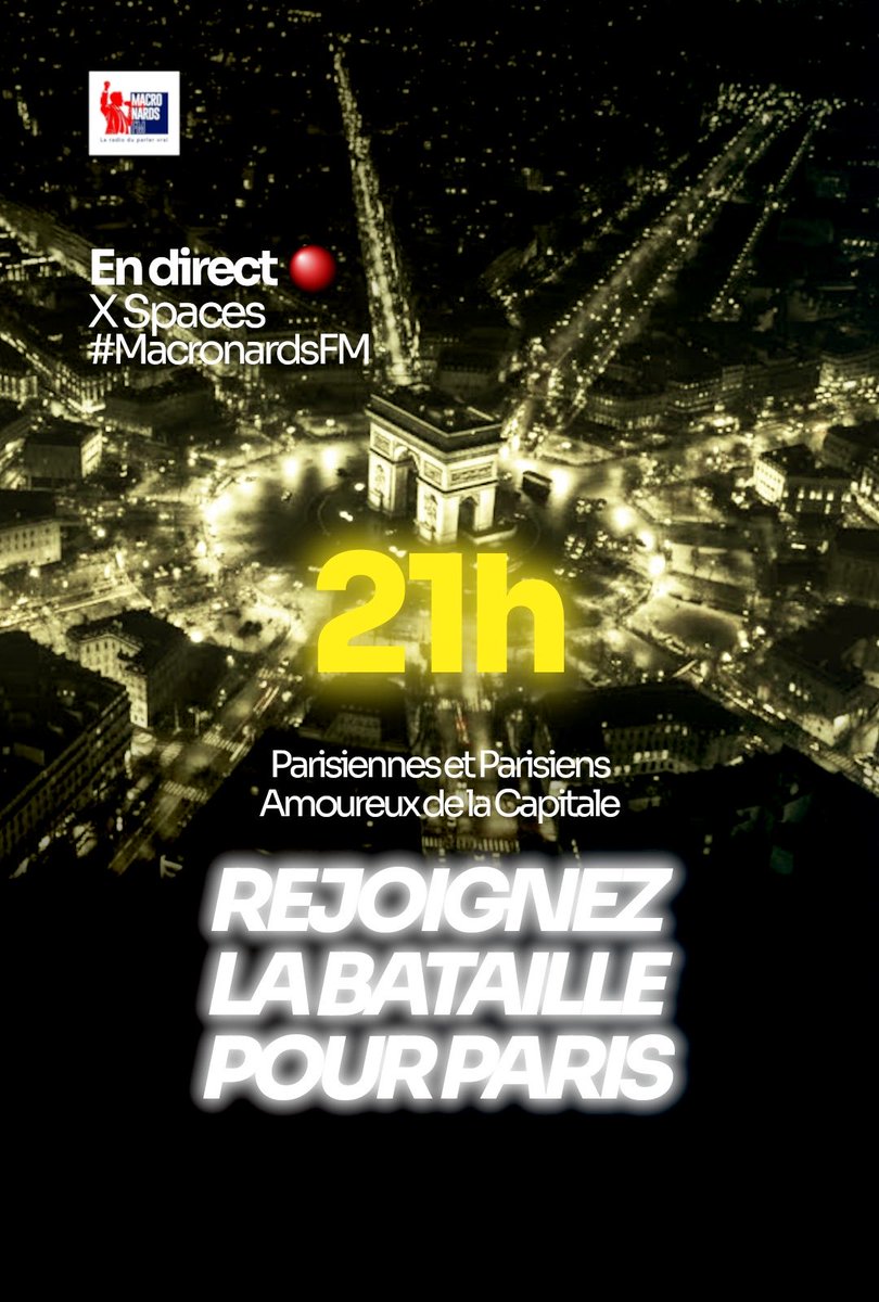 MacronardsFM's tweet image. On vous attend à 21h ! Premier space sur la bataille de Paris ! Premier theme dans l’actualité Bournazel ou Dati ? A ce soir 21h sur #MacronardsFM ! On est dans l’actualité chaude ! A ce soir ❤️