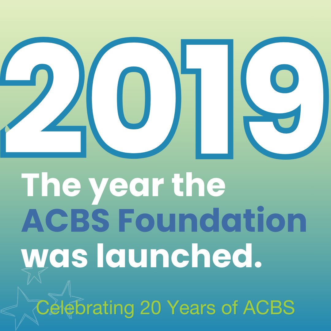 In 2019, ACBS launched the ACBS Foundation, a non-profit charitable foundation, providing financial support for activities of training, education, research, dissemination of information, and outreach that minimize human suffering and increase well-being. Since its inception, the