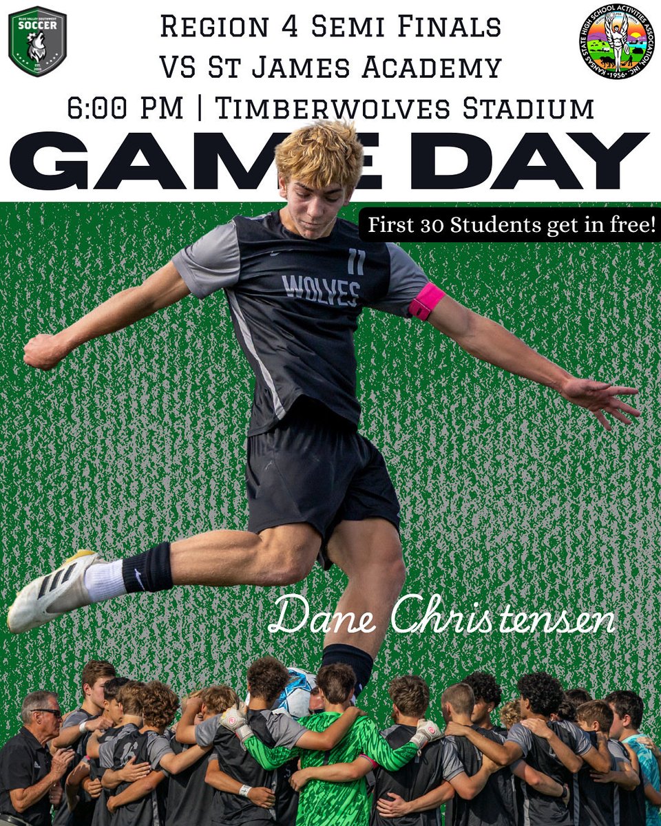 First game of post season is tonight!!!!! The gameday time is wrong, and due to the weather the game will start at 6:30 on the turf field. First 30 students get in free and we will have chik fil a! THEME: BLACKOUT!
#protectthepack