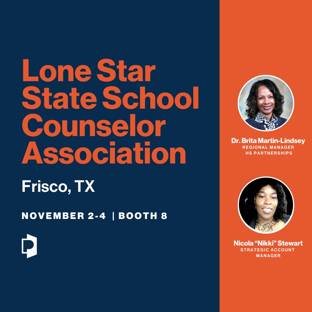 We’re excited to head back to Texas for the Lone Star State School Counselor Association event, happening November 2 through 4!

Come visit us at booth #8, Brita Martin-Lindsey, EdD, and Nicola Stewart will be there to connect, discuss strategies to enhance student success, and