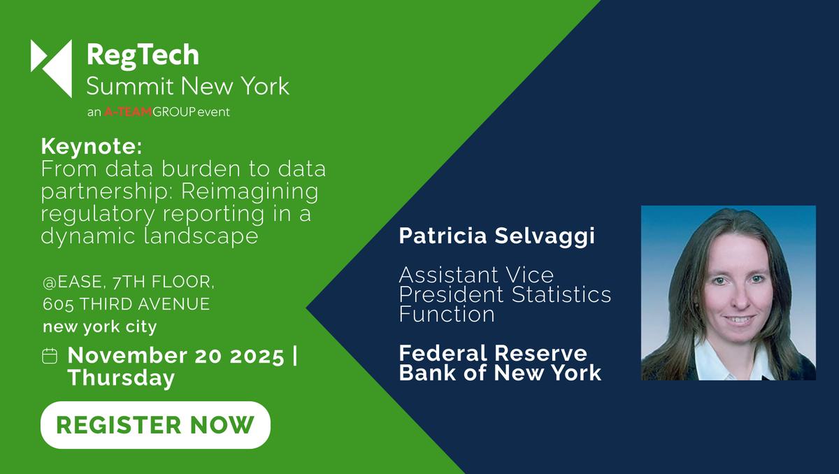 RegTechInsight's tweet image. Patricia Selvaggi, Assistant Vice President Statistics Function, @federalreserve will give a keynote at #RTSNYC &apos;From data burden to data partnership: Reimagining regulatory reporting in a dynamic landscape&apos;, on Nov 20.

Register: eu1.hubs.ly/H0p8zmk0

#regtech #regdata