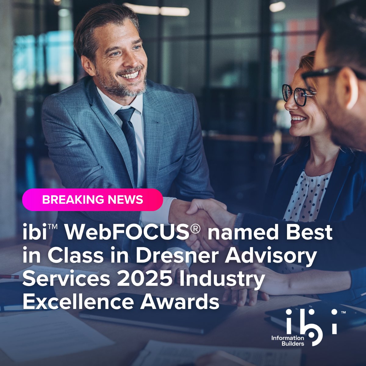 infobldrs's tweet image. Big news! 🚀 ibi WebFOCUS is &quot;Best-in-Class&quot; in the Dresner Advisory Services 2025 Industry Excellence Awards.

We&apos;re honored to be recognized for our leadership in BI &amp;amp; analytics.

Read more: ibi.com/press-releases…

#ibi #WebFOCUS #Analytics #DresnerAdvisory #BestInClass