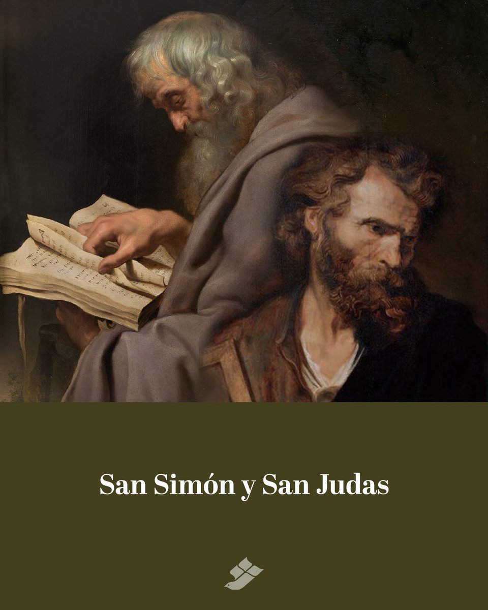 OCPMusica's tweet photo. Estos dos Apóstoles aparecen juntos en el Canon de la Misa y San Judas es un amado patrón de aquellos en situaciones desesperadas y con causas imposibles. Santos. Simón y Judas, ¡rueguen por nosotros! https://t.co/8WxbA58r8c