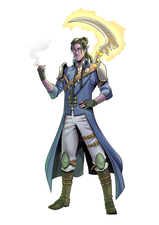 Meet <a href="/LaylinesBand/">Laylines</a> 's character in Curse of the Crimson Throne: Syanar!

Syanar is a determined investigator from Korvosa, driven by a personal quest to clear his mother's name and bring Gaedren Lamm to justice. With a troubled past as a drow outcast, Syanar has honed his