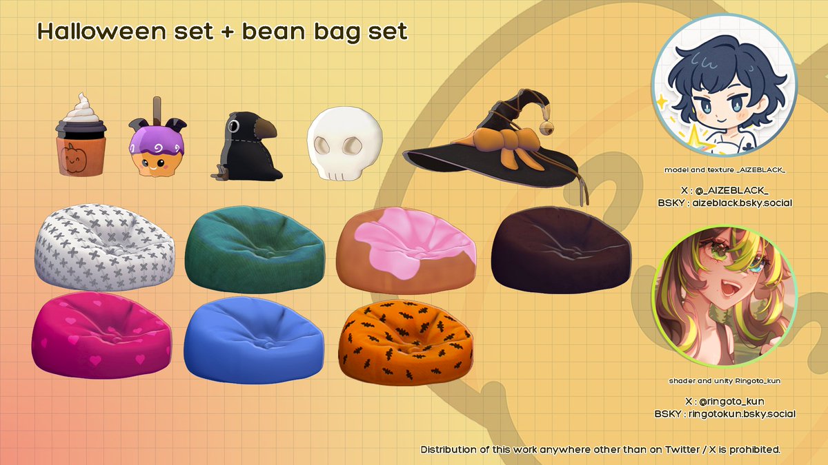 ringoto_kun's tweet photo. Hawoo!~
Spooky season’s here! 👻
My friend @_AIZEBLACK_  and I made Halloween + regular props for #Warudo / #WarudoPro✨
They’re available now on the Steam Workshop Warudo 🎃
#Vtuber #NiloToon #Props #Vtuberasset https://t.co/RxDypAhuQv
