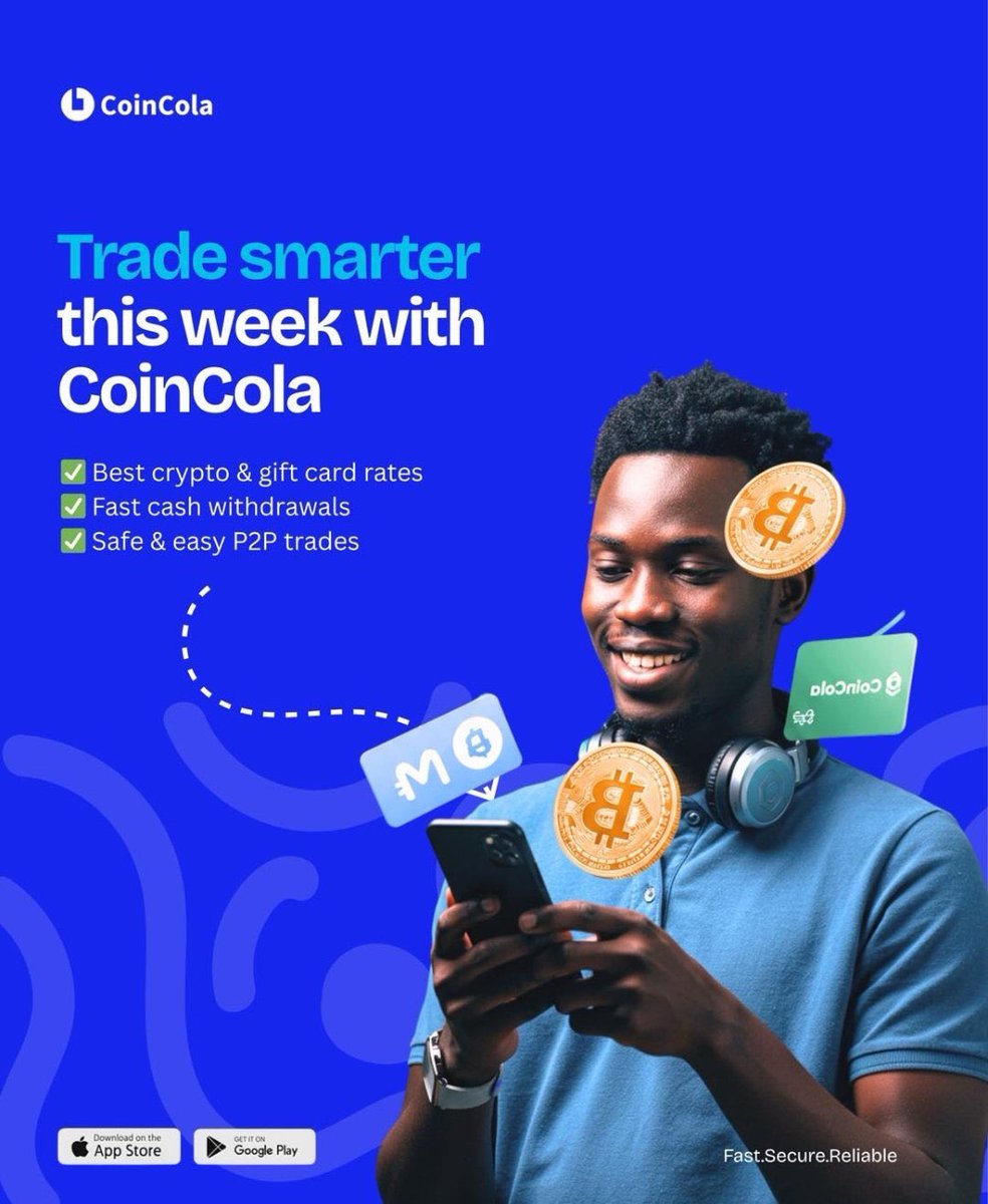 christy1000x's tweet photo. 💥 Trade smarter, faster, and safer this week with CoinCola!

✨ Get top crypto &amp; gift card rates — maximize every trade.
⚡ Instant cash withdrawals, whenever you need them.
🔒 Simple, secure, and seamless P2P trading.

#CoinColaExpress #CoinColaP2P #AmbassadorProgram https://t.co/KszxJfRZCs
