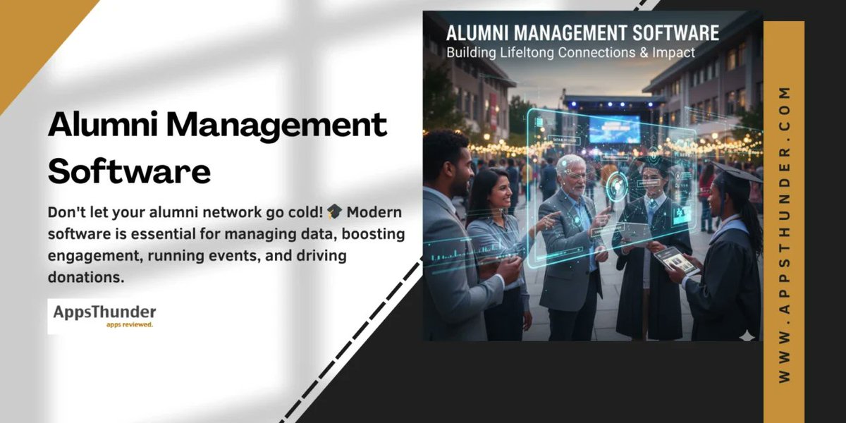 AppMarketPlus's tweet image. Unlock the power of your alumni community! 🎓 Explore how alumni management software drives engagement, mentoring, events &amp;amp; fundraising.

👉 appsthunder.com/alumni-managem…

#Alumni #EdTech #AlumniManagement #HigherEd #Networking