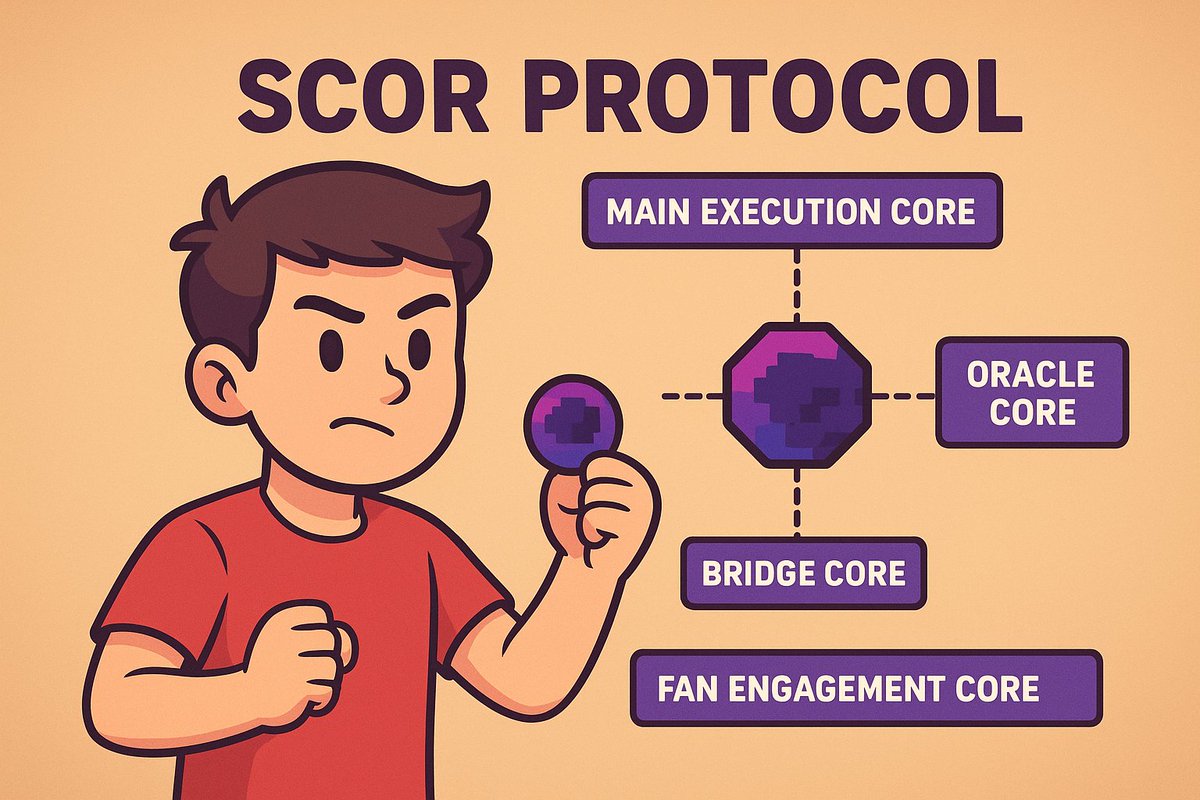 PM CT ⚽💜
Let’s talk about the project changing how fans connect with sports <a href="/SCORProtocol/">SCOR</a>

$SCOR is building an on-chain fan economy powered by 4 solid cores that reward every fan’s interaction, identity, and contribution.

👇 Here’s how it works

• Main Execution Core: