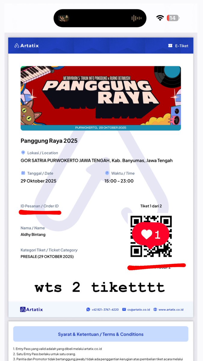WTS 2 TIKETTTT PANGGUNG RAYA
#panggungraya #tiketkonserpanggungraya #tiketpanggungraya