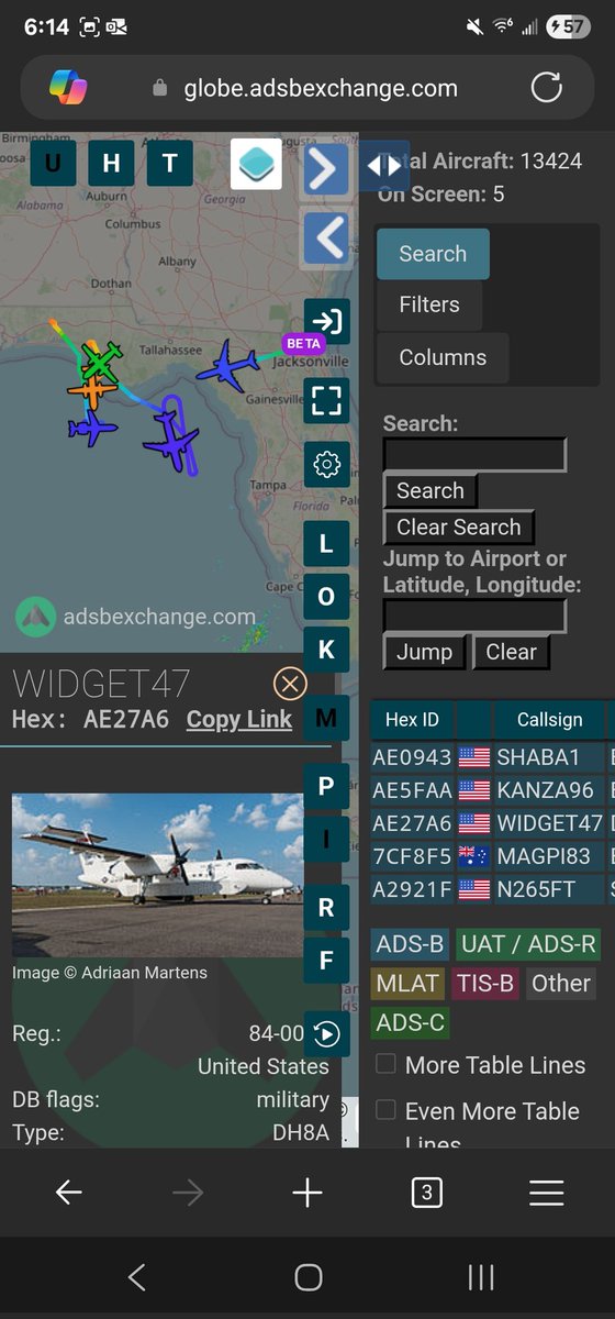 norb420's tweet photo. #AE0943 as #SHABA1
#AE5FAA as #KANZA96
#AE27A6 as #WIDGET47
#7CF8F5 as #MAGPI83
#A2921F as #N265FT
Lovely morning for a test over the Gulf!
https://t.co/I2evhMh25e https://t.co/eXEsJ6AUpj
