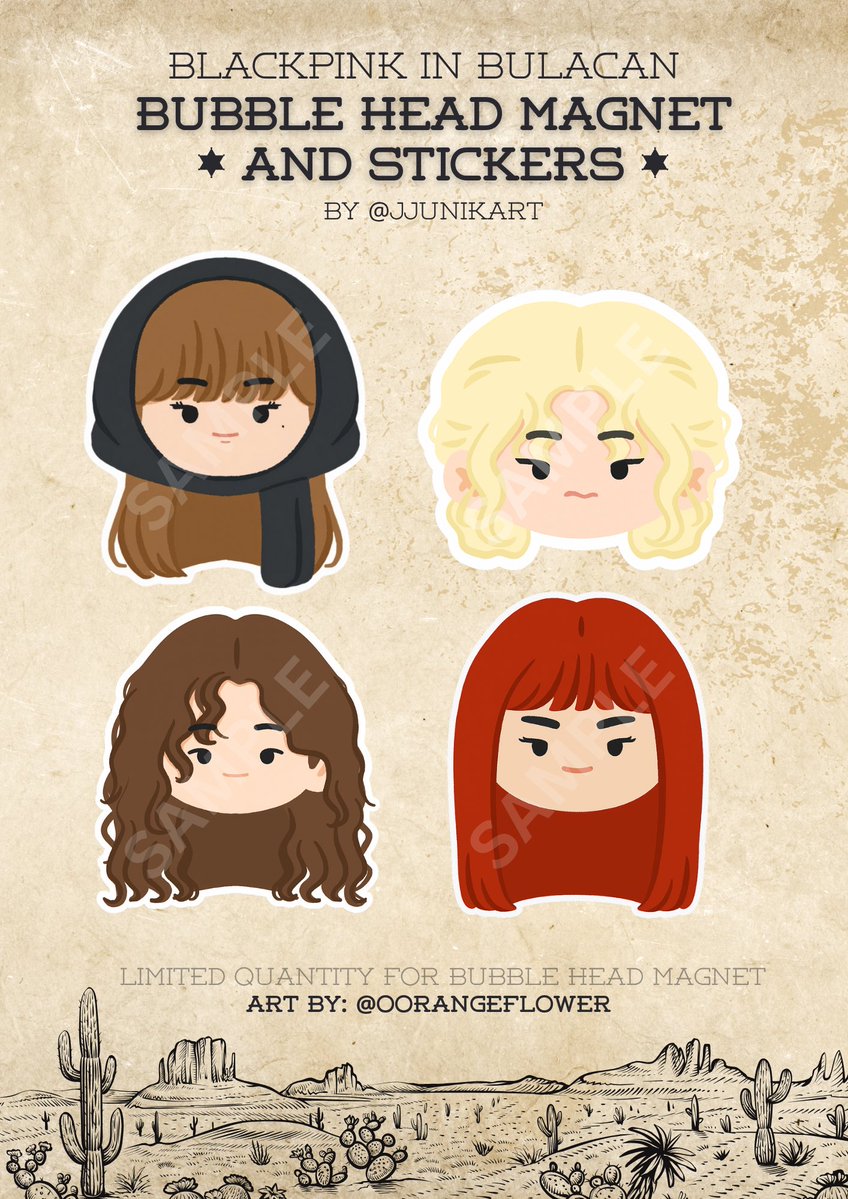 jjunikart's tweet image. BLACKPINK: #DEADLINE_IN_BULACAN 
⋆｡‧˚ʚ ꜰᴀɴ ꜱᴜᴘᴘᴏʀᴛ ᴘᴛ. 5 ɞ˚‧｡⋆

#BLACKPINK bubble head magnet &amp;amp; stickers
★ rt &amp;amp; like
★ say hi to claim .ᐟ
★ strictly 1:1 (vv limited qty!)
★ PH Arena
★ 11/22 - 23

arts by @oorangeflower
