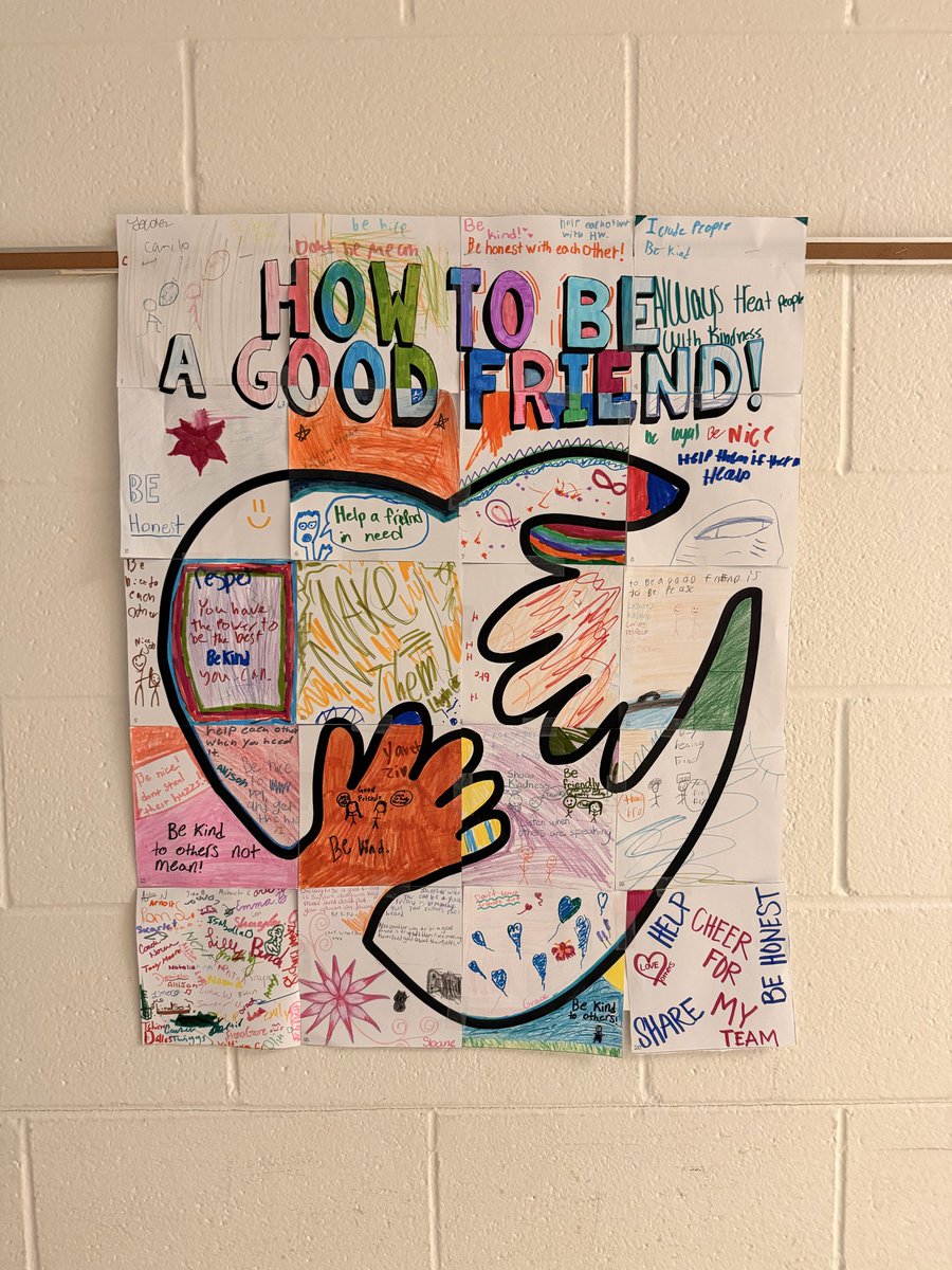 PECoachStacy's tweet photo. Defining Friendship on OCS Unity Day! Be a good friend—listen and lift. Be kind! https://t.co/SIlj4z5HIC