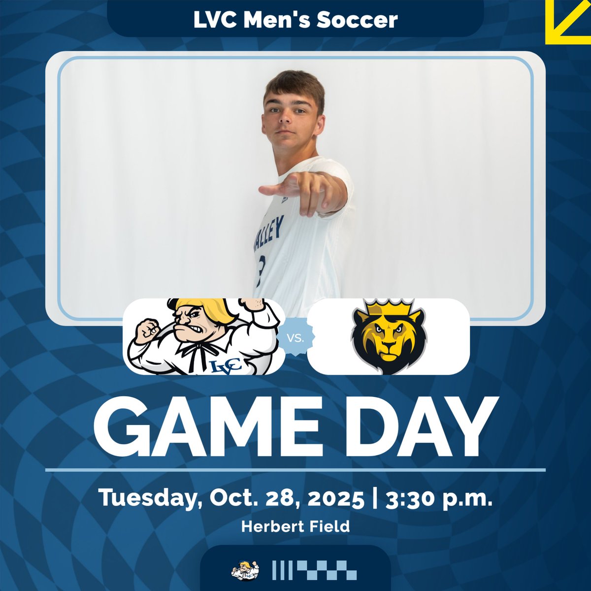LVCathletics's tweet photo. ⚽️GAMEDAY!⚽️

#lvcms is back on Herbert Field this afternoon for the final home regular season game of the year against King’s!

Let’s pack the sidelines and bring the energy💥

📊https://t.co/sBKYVHnmrV
📹https://t.co/WNCZMRA7xR
📄https://t.co/ltGMY1qFJS

#GoDutchmen https://t.co/m9kmWAhBE5