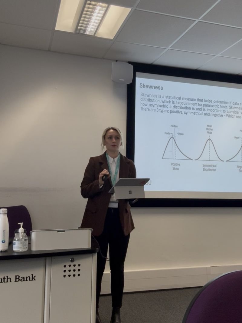 We’re a few weeks into LSBU’s Level 5 Research Methods module, and students are now applying the stats skills they’ve been building in meaningful ways. In my Sport Psychology lectures, they’re analysing data from in-class experiments, hands-on practice that mirrors real research.