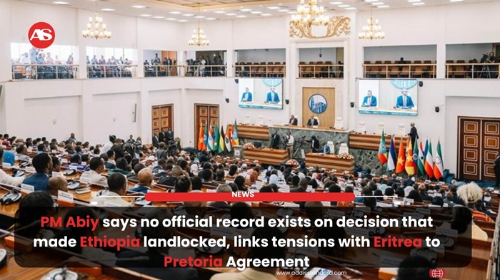 addisstandard's tweet image. News: #PM_Abiy says no official record exists on decision that made #Ethiopia landlocked, links tensions with #Eritrea to Pretoria Agreement

Prime Minister Abiy Ahmed told members of the House of People’s Representatives on Tuesday that there is “no official record or