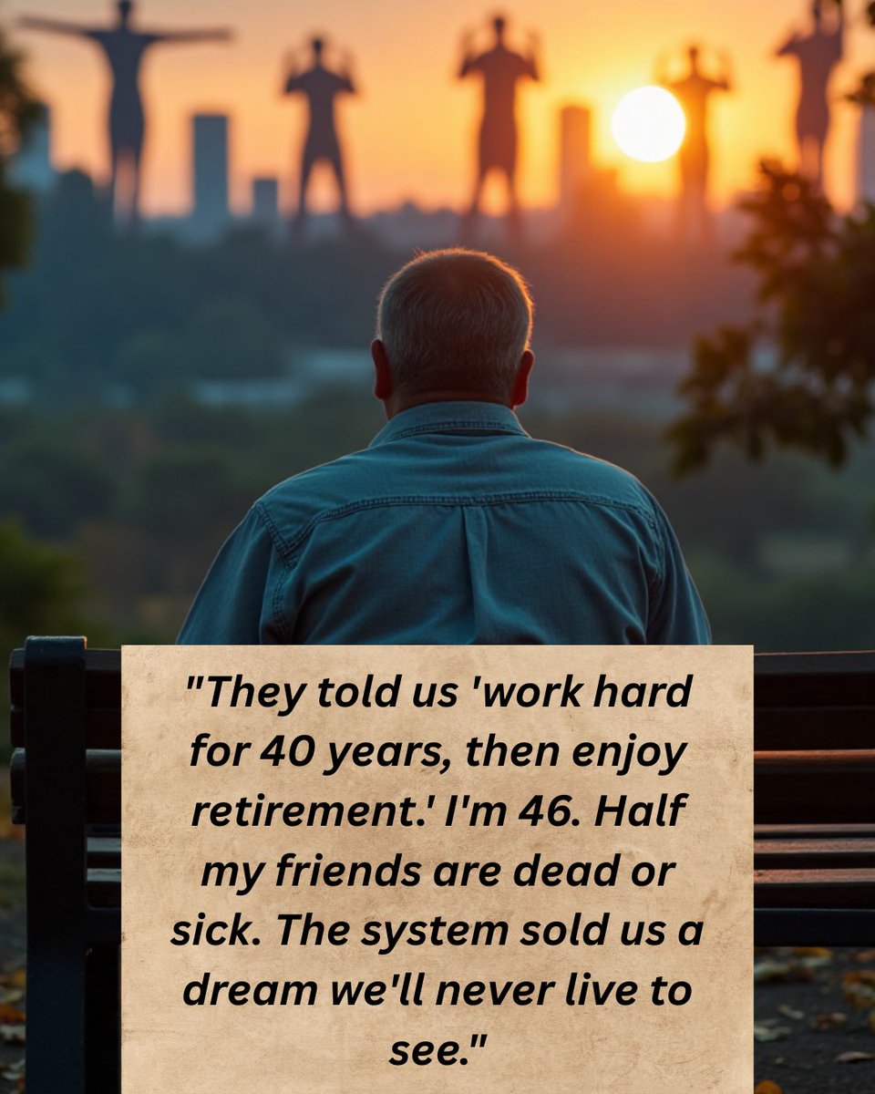 khashiraa's tweet photo. "The Retirement Lie"
#SystemFailed #RealTalk #society https://t.co/uZDnNPawxB