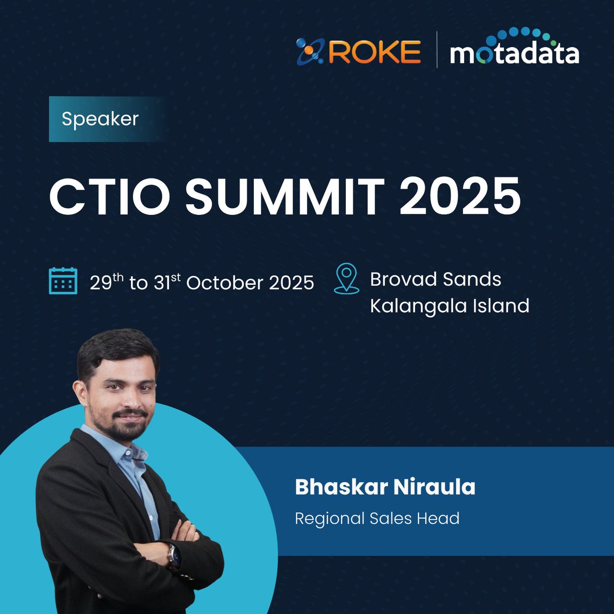 MotadataSystems's tweet image. 𝐏𝐢𝐨𝐧𝐞𝐞𝐫𝐢𝐧𝐠 𝐓𝐡𝐞 𝐅𝐮𝐭𝐮𝐫𝐞 𝐨𝐟 𝐈𝐓 𝐋𝐞𝐚𝐝𝐞𝐫𝐬𝐡𝐢𝐩!

Join us at CTIO Summit 2025, where Bhaskar Niraula shares insights on harnessing innovation, automation &amp;amp; intelligence to drive transformation.

29–31 Oct, Brovad Sands, Kalangala Island

#ctiosummit2025