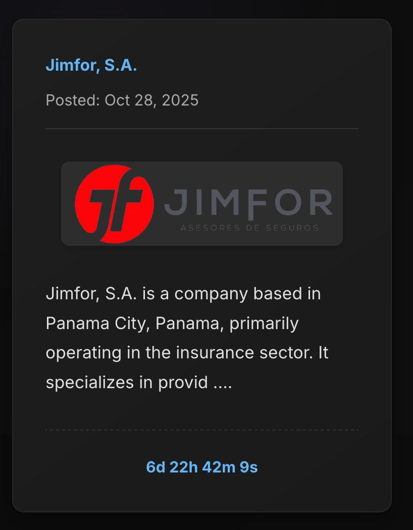 _venarix_'s tweet image. #CiphBit #ransomware group has added Jimfor, S.A. (jimfor.com) to its list of potential victims. The company offers insurance coverage for cars, homes, businesses, health, and life through partnerships with major insurers in #Panama 🇵🇦.

@supersegurospa

Stay…