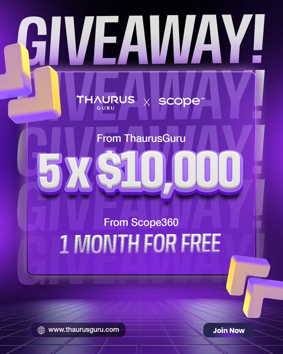 fxgamershub's tweet photo. 🎁5x10k ACCOUNTS GIVEAWAY ALERT🎁

1️⃣Follow: @fxgamerhub, @ThaurusGuru @Scope360Journal 

2️⃣Register: https://t.co/H5PCi9jIxa And https://t.co/vKEpsMg5RV

3️⃣Like, Retweet &amp; Tag 3 Friends.

4️⃣Join our Discord: https://t.co/ToUvWPcAwc

Ends in 7 days🔥

#FXGH #propfirms #Giveaway https://t.co/L0Y3TfmRcg