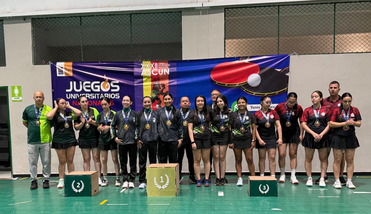 ¡Somos Oro Nacional! 🥇💚

Equipo femenino de tenis de mesa brilla en Juegos Universitarios ASCUN 2025. 

¡Orgullo Unitropista! 🏓 

#OrgulloUnitropista #ASCUN2025