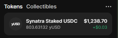 Gm Farmers!👨🏽‍🌾I have officially crossed the 800 yUSD ($1,238) mark on the <a href="/synatraxyz/">synatra</a> staking platform which is currently earning 30%+ APY!

I will be contributing the entire yield generated between now and the end of the <a href="/PlowedEarth/">Plowed: Earth</a> Season 1 to the community leaderboard 💸💰🫱🏽‍🫲🏾