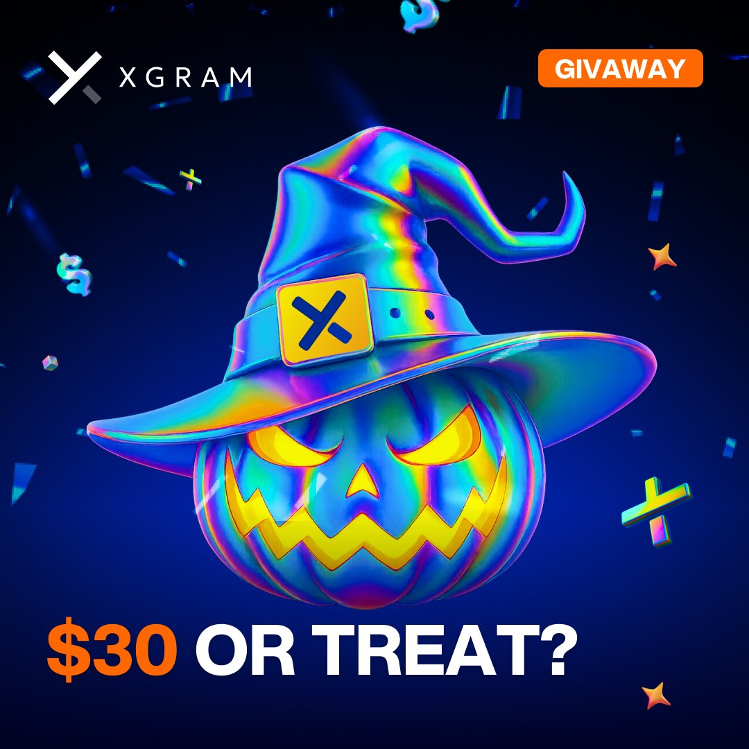 xgram_io's tweet photo. $30 or Treat? 🎃👻

We’re giving $30 to 10 lucky souls💵💸💰

How to summon your chances:
1️⃣ Follow @xgram_io 
2️⃣ RT this post
3️⃣ Drop a spooky comment about crypto "BTC is less than $90k"( unlimited comments = more chances)

5 Winners will rise on October 31 
And the remaining 5 on November 5🧟‍♂️✨

It’s scary easy money. Don’t miss it!

#Giveaway #Crypto #Halloween2025