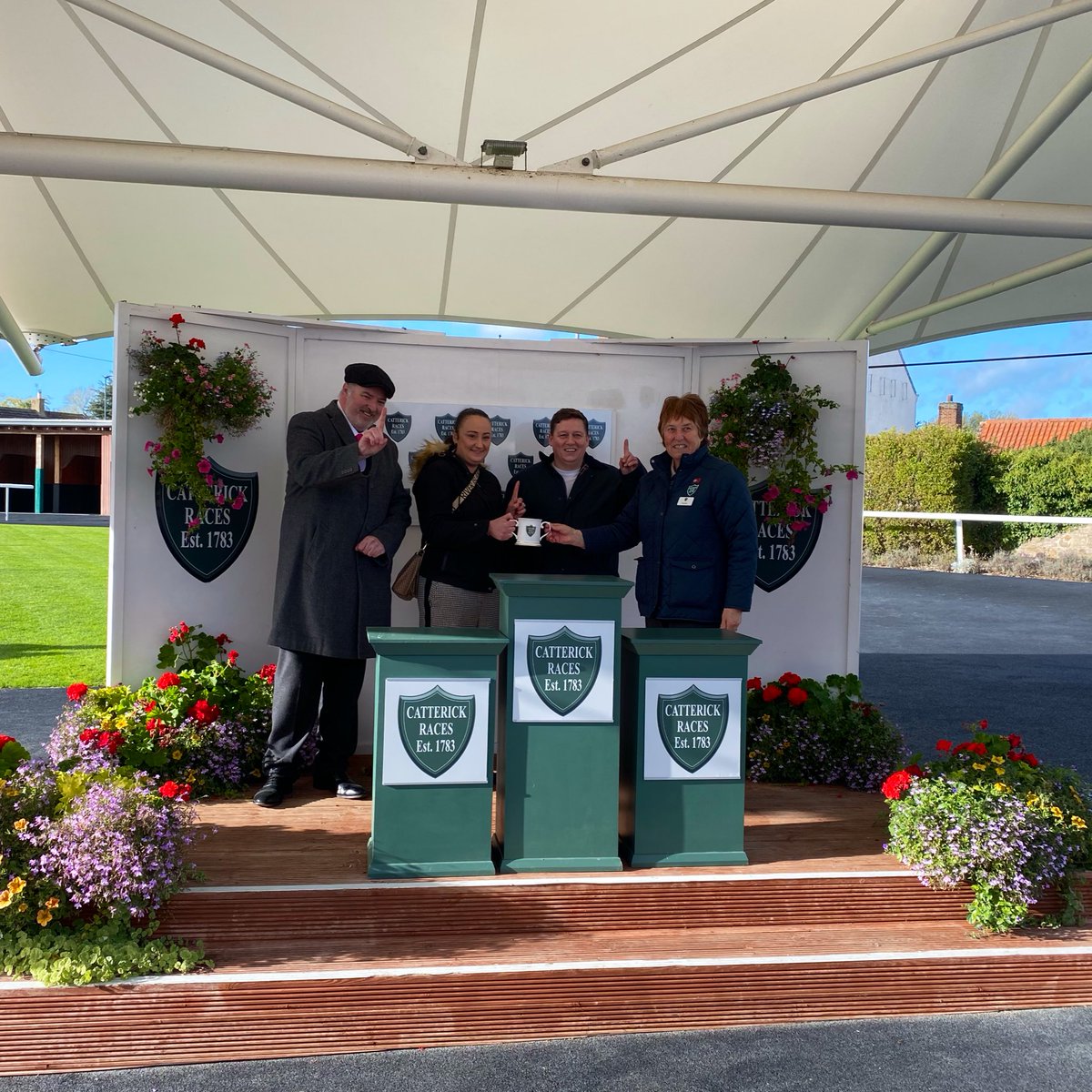 CatterickRaces's tweet photo. CONTROL ROOM and George Wood win the @BritishEBF Restricted Maiden Stakes for Robert Cowell and owners Winners Circle Racing - congratulations! https://t.co/0eernGQegy