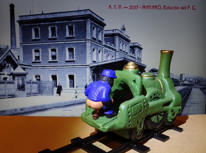 Feliç 177è Aniversari del Primer Ferrocarril de la península ibèrica que va unir #Barcelona i #Mataró! 🥂 Com cada any compartim el magnífic #Caganer de #LaMataró fet pels nostres amics <a href="/CaganersDCaldes/">Caganers de Caldes</a>! 😍

#177AnysDeFerrocarril  #Mataró1848 #CaganersdeCaldes #SetmanaDelTren