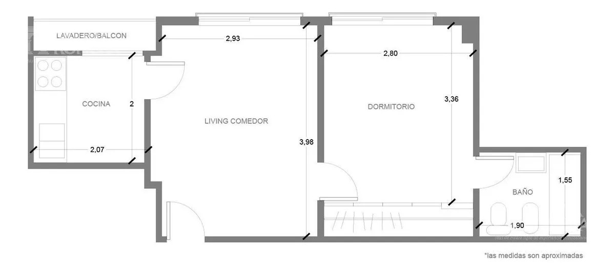 Pongámonos de acuerdo en algo, queridos corredores inmobiliarios: si para ir del living al baño tengo que atravesar el cuarto, entonces tu depto no es un 2 ambientes; es un monoambiente dividido.