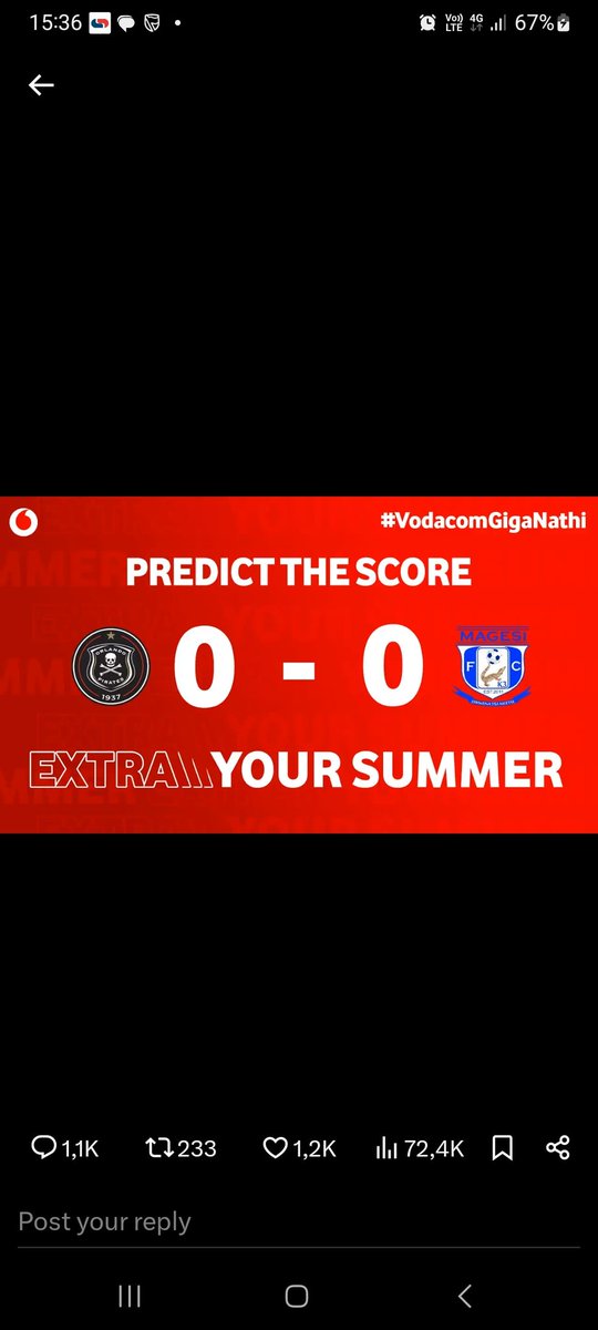 thabelonet's tweet photo. @orlandopirates @MagesiFC @VodacomSoccer https://t.co/nPdBSr3dbn