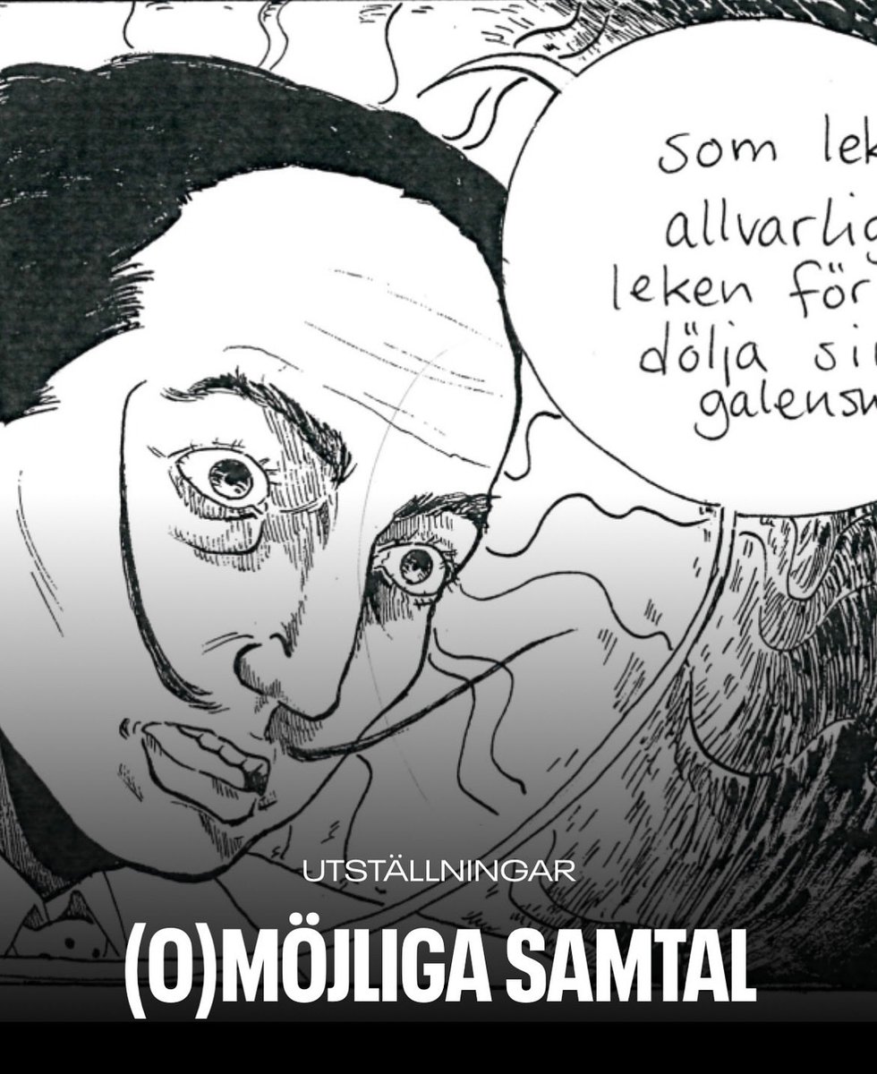 Nu har vi en ny utställning i Serieteket. (O)möjliga samtal – två veckor med tecknade serier av elever från Kulturama Konst &amp; Design. Och den 6 november blir det finissage med utställarna klockan 17:30–18:30.

kulturhusetstadsteatern.se/utstallningar/…